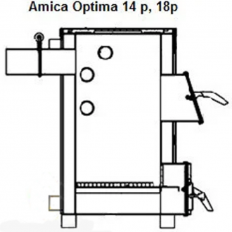 Твердопаливний котел з варильною поверхнею Amica Optima P 14,18 кВт
