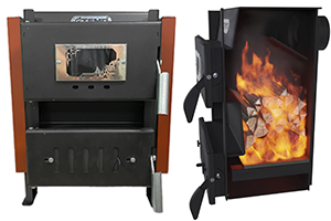 Огляд буржуйки «Затишок»: піч з плитою та склом