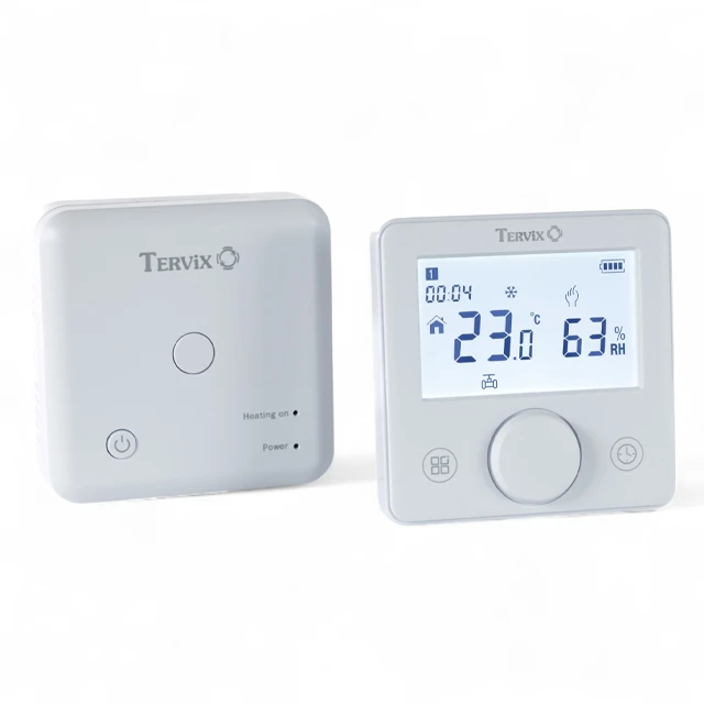 Бездротовий кімнатний термостат Tervix Pro Line з WiFi для котла + USB (білий) Бездротовий кімнатний термостат Tervix Pro Line з WiFi для котла + USB (білий)