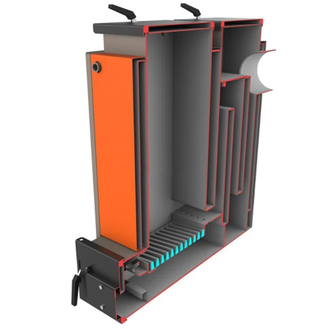 Шахтний твердопаливний котел Бізон FS Trio 40 кВт Шахтний твердопаливний котел Бізон FS Trio 40 кВт