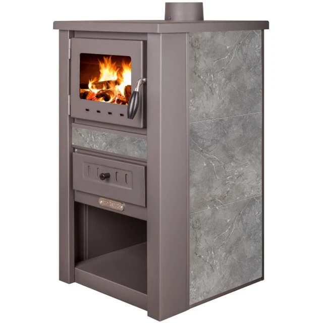 Піч на дровах Pro-Termo Nova Ceramic 7,5 кВт gray