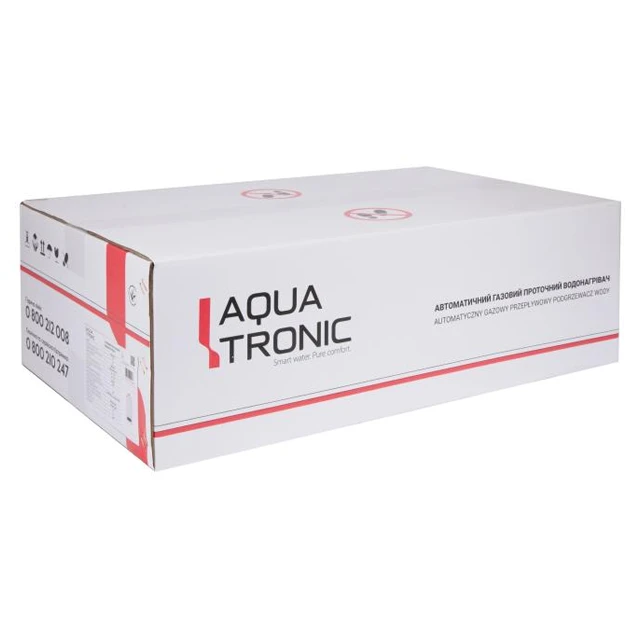 Газова колонка димохідна Aquatronic A21 10 л White Газова колонка димохідна Aquatronic A21 10 л White
