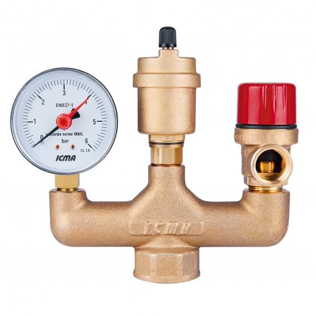 Група безпеки котла Icma №GS02 1"В