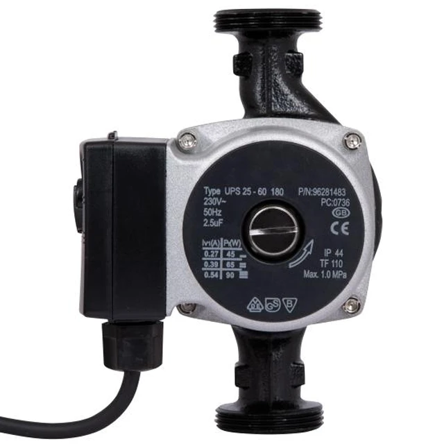 Насос циркуляційний GRS UPC 25/60/180 (сірий) з дротом (без гайок)