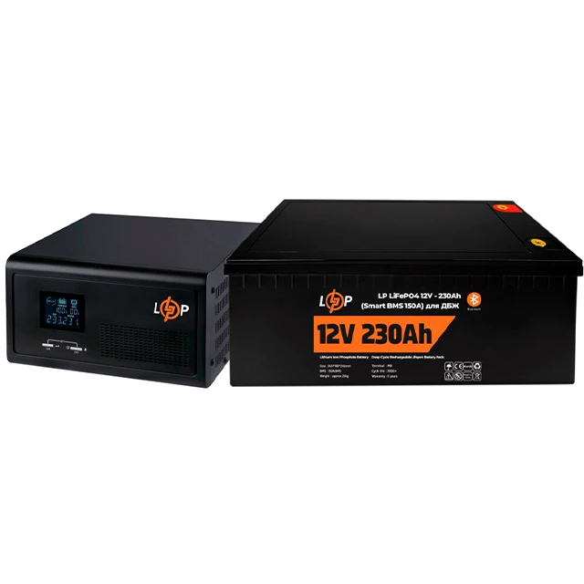 Комплект резервного живлення LogicPower ДБЖ+аккумулятор (UPS 1000VA + АКБ LiFePO4 2944W)