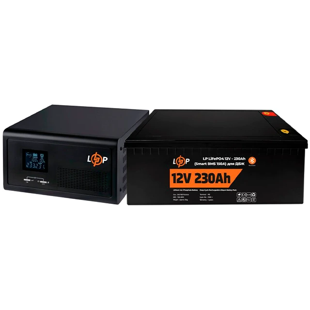 Комплект резервного живлення LogicPower ДБЖ+аккумулятор (UPS 430VA + АКБ LiFePO4 2944W)